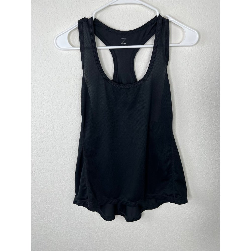 Zella Black Racer Back Tank Size Large - Picture 8 of 8